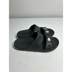 Crocs Classic Black Slide Sandals Unisex 5 Sharms Size Men's 12